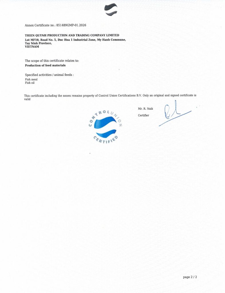 Cert - GMP+ Thien Quynh - address update - 18.08.2026_02